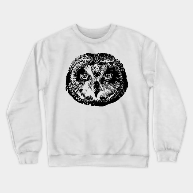 Owl Crewneck Sweatshirt by Nimmersatt